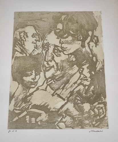 Quadro litografia mino - litografia, maccari