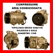 COMPRESSORE ARIA CONDIZIONATA 14140 VW POLO 1.6 BIFUEL DAL 2011 KW60 CV82 CNKA