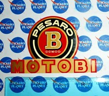 ADESIVO STICKER VINTAGE AUTOCOLLANT AUFKLEBER MOTO TUNING MOTOBI PESARO