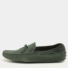 Tods Green Suede Loafers Size 45