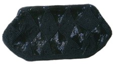 Pochette vintage Bon Soir nera