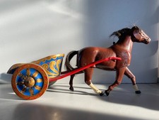 RARO GIOCO LATTA BIGA ROMANA CAVALLO INVICTUS S.I.G.M.A. Turin FUNZIONANTE 1922