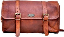 13 " Capra Pelle Moto Sella Indietro Lato Bisaccia Bagagli Borsa Sportster