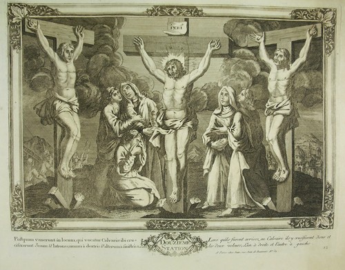 Via crucis incisione originale - via,