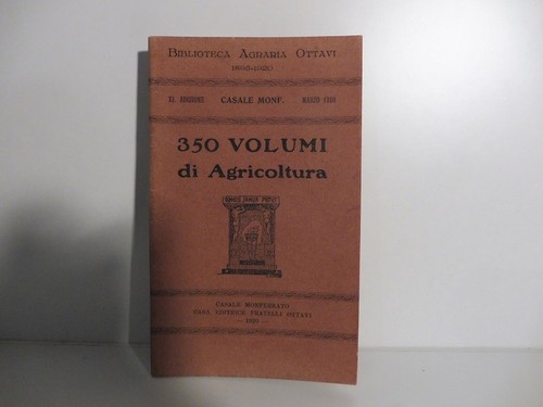 Biblioteca agraria ottavi 350 - agraria,