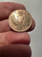 10 Centesimi 1939 Spiga Italia Regno Altissima conservazione Rame Rosso