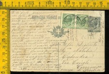 Regno Cartolina Intero Postale Leoni Catania x Terranova di Sicilia pl 189