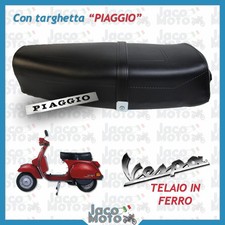 Sella VESPA PX PE 125 150 200 Serie Arcobaleno CON SCRITTA PIAGGIO e BASE FERRO