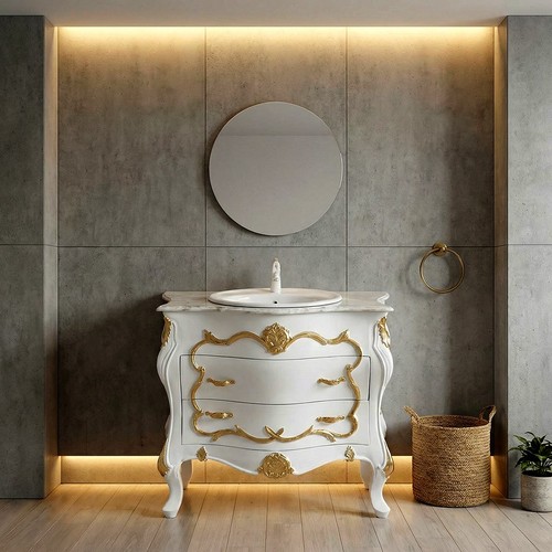 Mobile bagno barocco stile - barocco, in