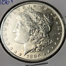 1886 P Morgan Silver Dollar
