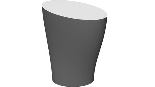Vaso ovale racing - vaso, 3d