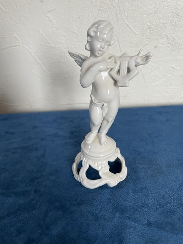 Statuette ange musicien - , en