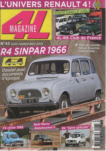 Magazine renault 4 - 4l, 4x4