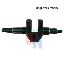 ALBERO MOTORE CONICO DIAMETRO 23mm VERSIONE MOTOZAPPA YANMAR KAMA L70 LA178