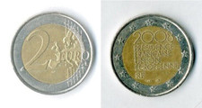 2008 FRANCIA - € 2 EURO MONETA commemorativa Presidenza francese in Europa usata