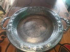 GIO PONTI PER NINO FERRARI VASSOIO ANNI 50 PELTRO RIBATTUTO E CESELLATO