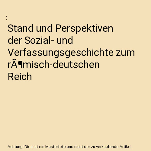 Stand und perspektiven der - stand,