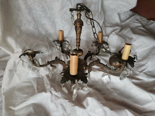 Lampadario ottone gocce - , di