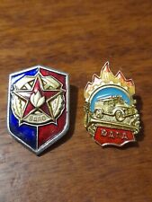 Lotto 2 spille spillette VIGILI DEL FUOCO RUSSIA  - autentiche 