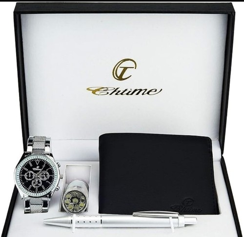 Cofanetto orologio uomo grigio - orologio,