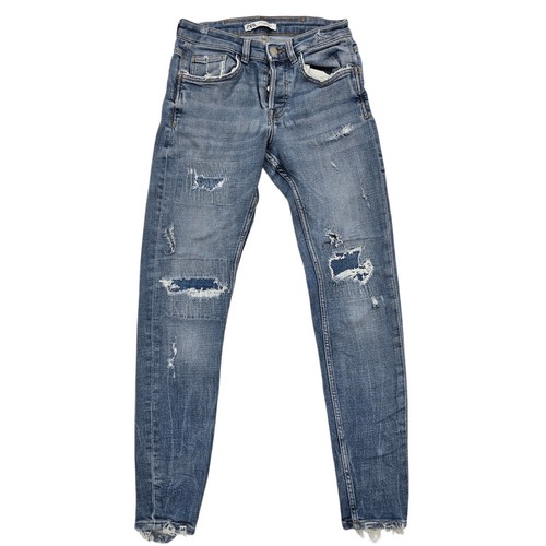Jeans skinny blu effetto