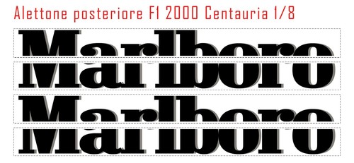 Pretagliata decal marlboro ala - pretagliata,