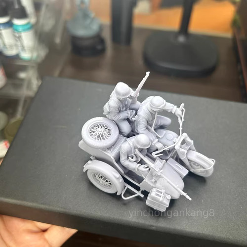 Moto sidecar tedesca con - moto, 1/35