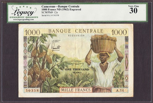 Camerun 1000 franchi - camerun, /