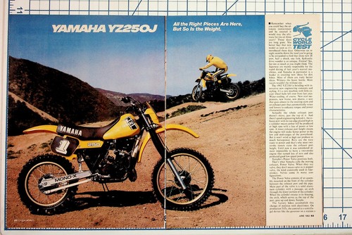 Yamaha yz250j 1982 - yamaha,
