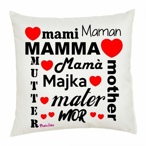 Cuscino 40x40 scritta - scritta, mamma