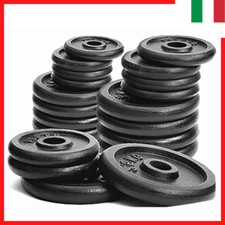 disco dischi ghisa 2 5 10 20 kg 25 mm pesi peso da palestra manubri bilanciere