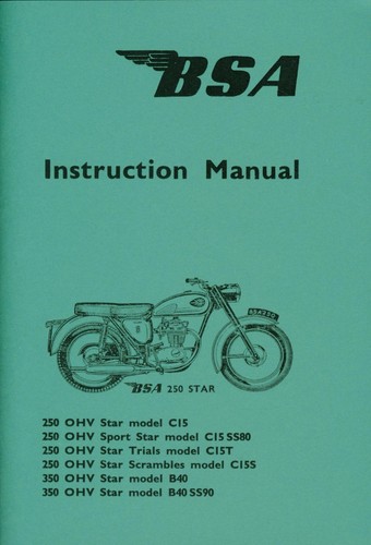 Bsa c15 b40 - manuale, c15t