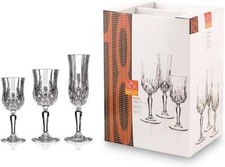 Set 18 Calici Vino Acqua Flute Opera in Vetro Trasparente RCR Cristalleria