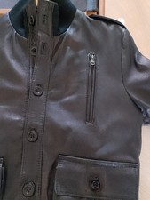 Bomber uomo vera pelle nappa di agnello giacca aviatore made in Italy artigianal