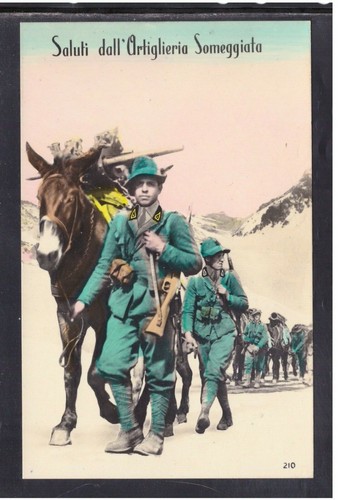 Cartolina militare saluti - militare,