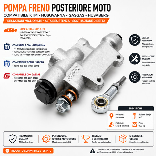 Pompa freno posteriore - freno,