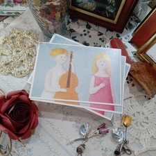 K14 Cartolina Stampa Arte Il Grifo Antonio Bueno Concertino Con Cantante Rara