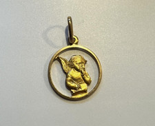 Ciondolo in oro giallo 18 k - angelo - oro 750