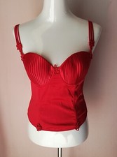 Corpetto  bustino donna top corsetto rosso Lingadore