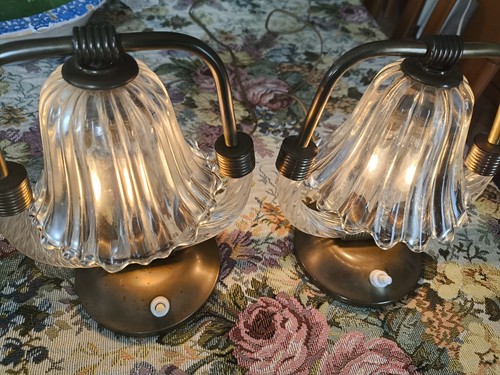 Coppia abat jour ottone e - ottone,