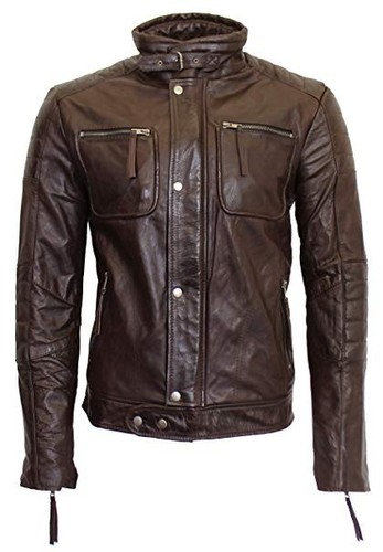 Giacca pelle uomo - pelle,