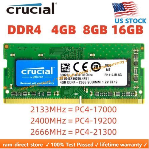 Crucial ddr4 8gb 16gb - 8gb,