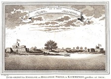 GHANA FORT KOMENDA "Zuid - zigted der Angelse en" 1760 J. van der Schley