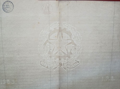 Carta bollata filigranata anno