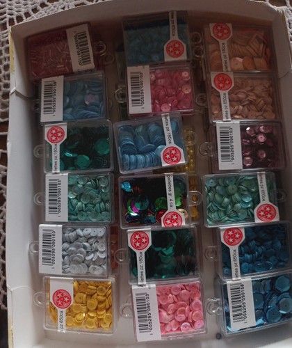 Lotto scatoline paillettes - scatoline,