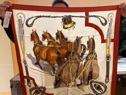 Hermes carre attelage en - carre,