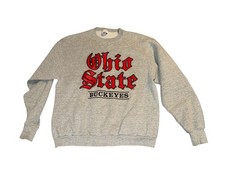 Vintage Ohio State Buckeyes Gray Crew Neck Size XL Vintage 50/50 USA Made 