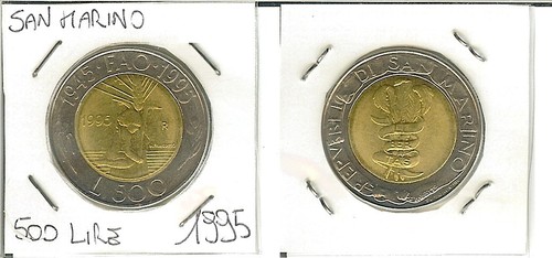 San marino 500 lire 1995 - lire,