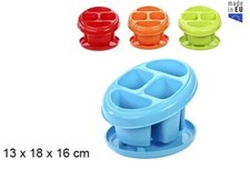 x Contenitore Porta Posate 5 Scomparti Plastica Colorato Cucina Scola dfh