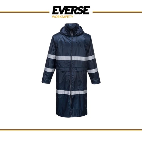 Cappotto antipioggia con bande